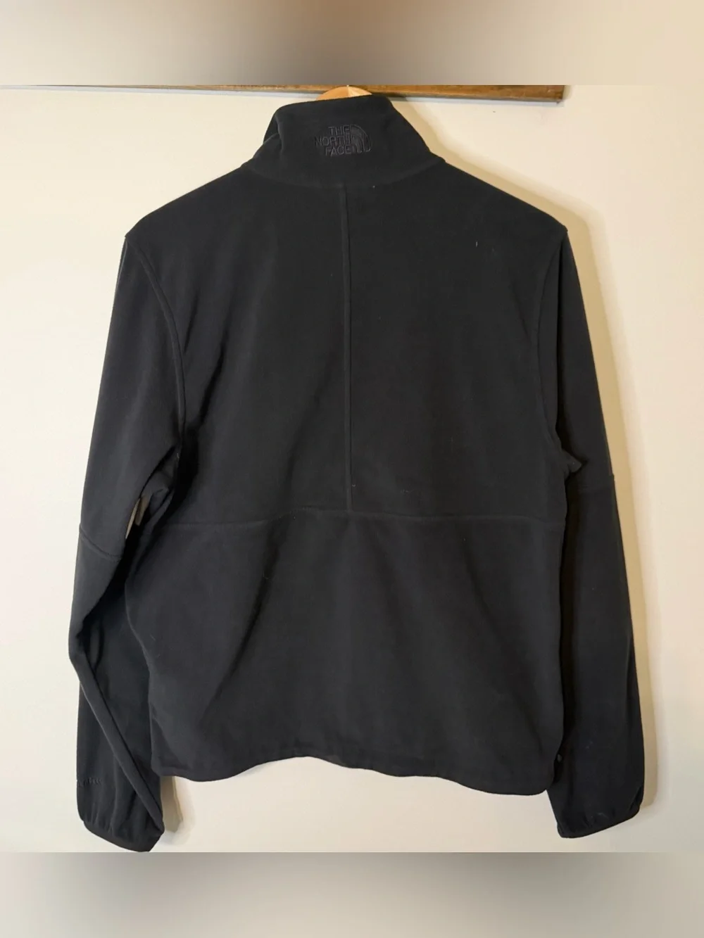 The North Face Circular Design Fleece Pullover Black White 1/4 Zip Men’s S